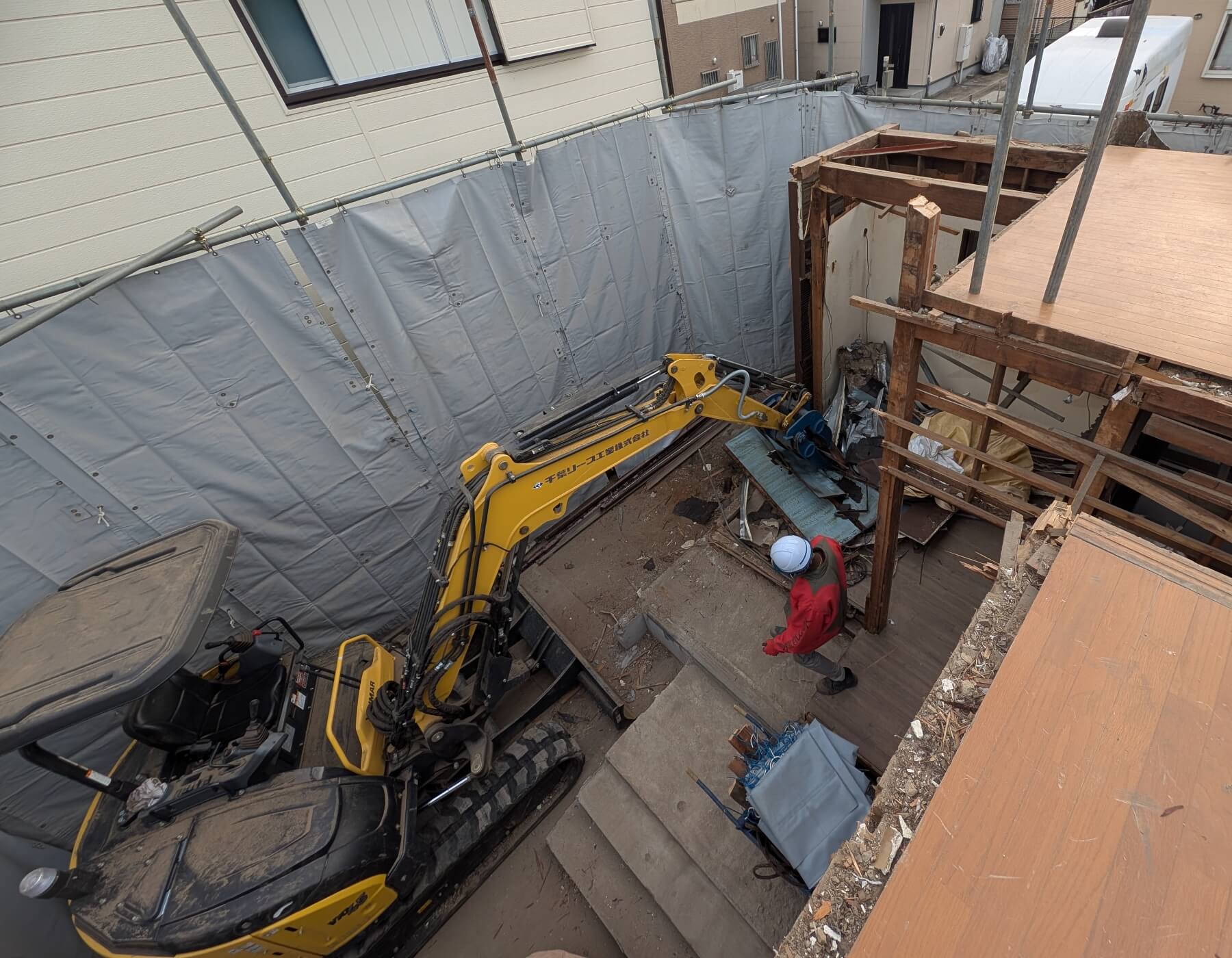 土木解体工事 工事・作業事例 スペース有効化