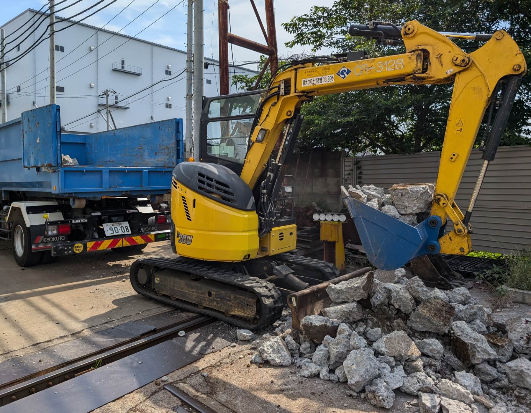 土木解体工事 工事・作業事例 スペース有効化